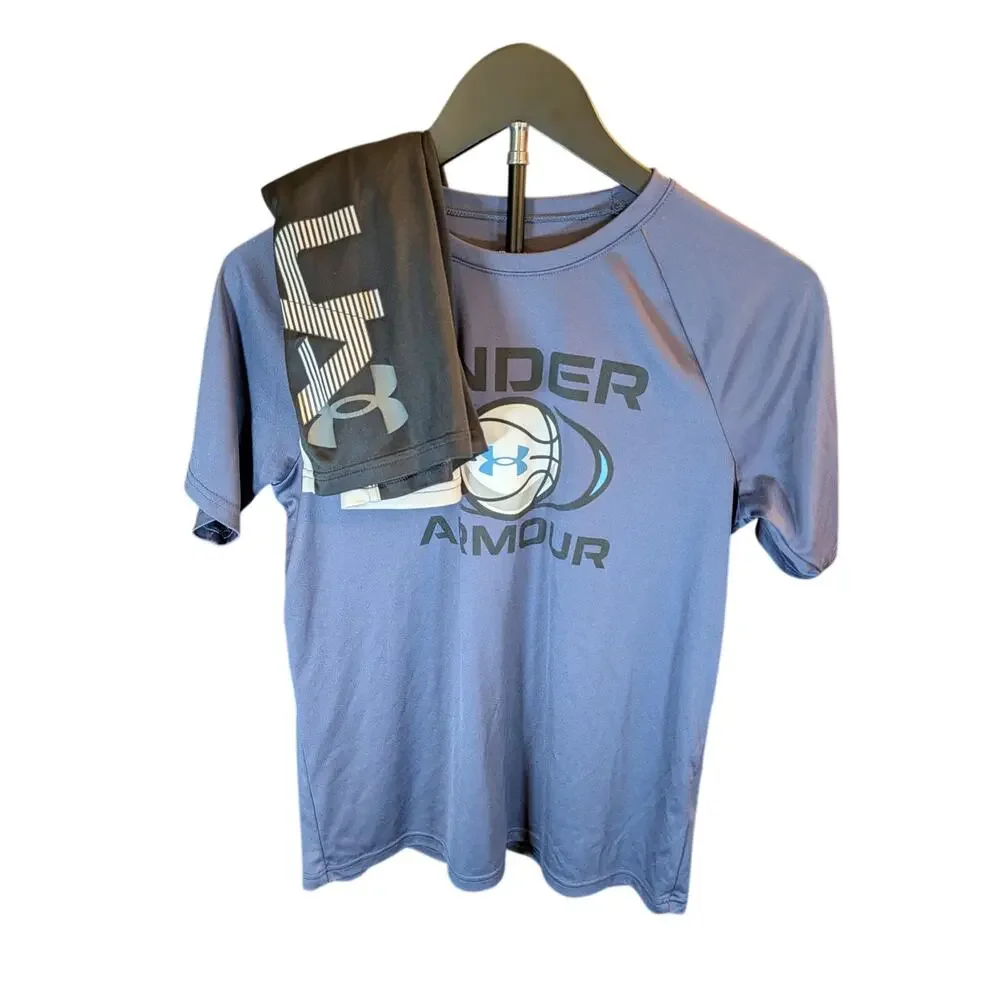 Under Armour Boys Youth Large Performance Shirt & Shorts Set YLG Athletic